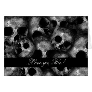 Skulls on Greeting Card