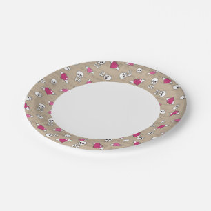 Skulls Paper Plate