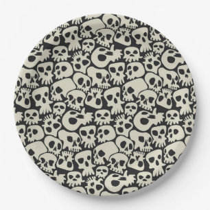 Skulls Paper Plate