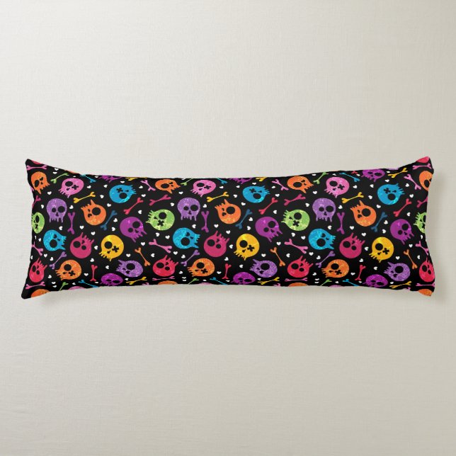 Skulls pattern 2 body cushion (Front)