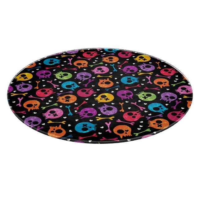 Skulls pattern 2 cutting board (Corner)
