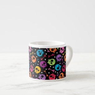 Skulls pattern 2 espresso cup
