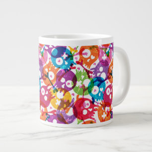 Skulls pattern 3 large coffee mug