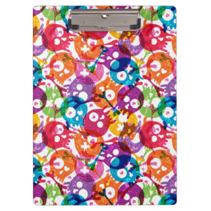 Skulls pattern clipboard
