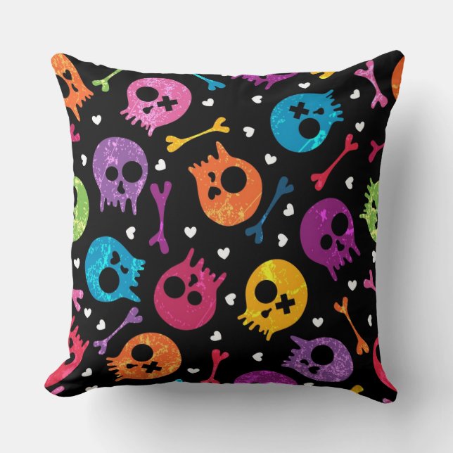 Skulls pattern cushion (Front)