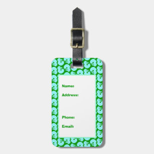 Skulls Pattern Luggage Tag