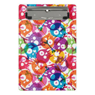 Skulls pattern mini clipboard