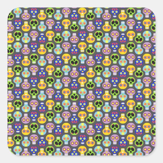 Skulls Pattern Stickers (Front)