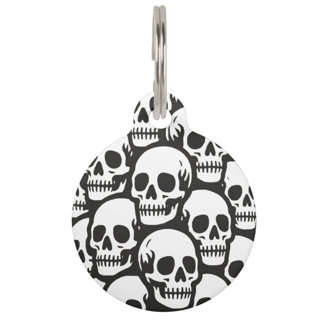 Skulls Pet Tag (Front)