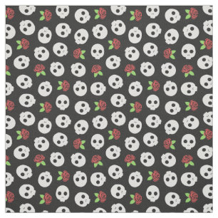 Skulls & Roses Fabric