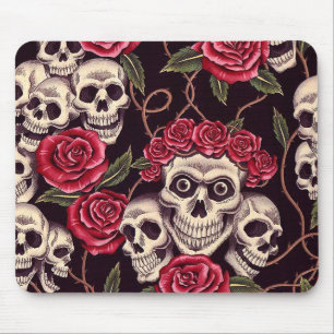 Skulls & Roses Mouse Mat
