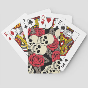 Skulls & Roses Playing Cards, Standard Index faces Playing Cards