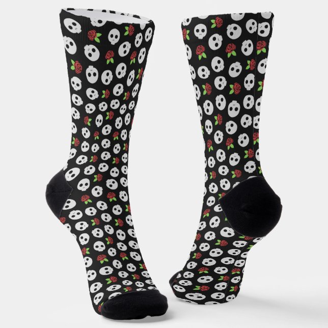 Skulls & Roses Socks (Angled)