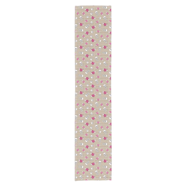 Skulls Short Table Runner (Front)