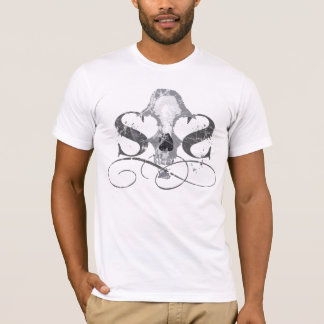 Skulls & Skulegirls Worn Skull Logo T T-Shirt