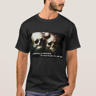Skulls Sound of Silence Darkness Black T-Shirt