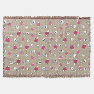 Skulls Throw Blanket