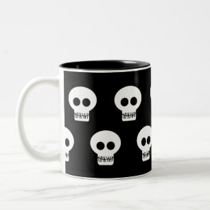 Skulls Two-Tone Coffee Mug