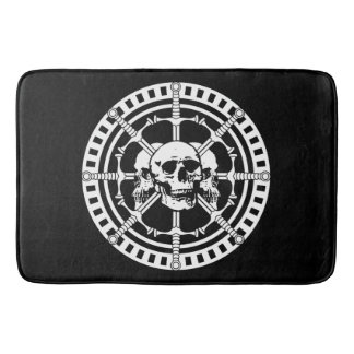Skulls with Swords Bath Mat