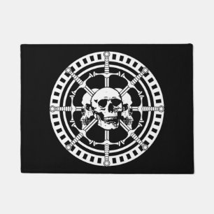 Skulls with Swords Doormat