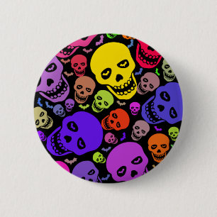 Skulls'n'Bats Button Badge