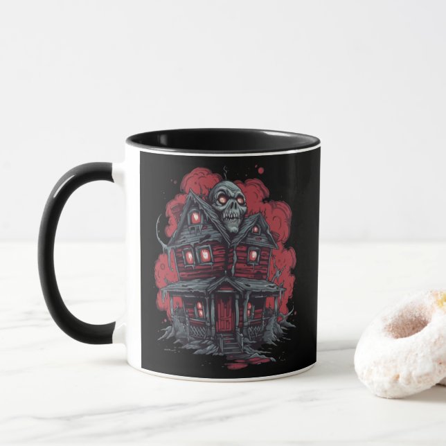 Skulltop Manor: A Nightmare Unleashed Mug (With Donut)