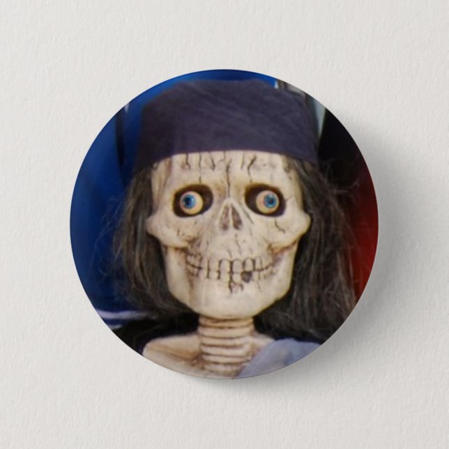 Skully 6 Cm Round Badge (Front)