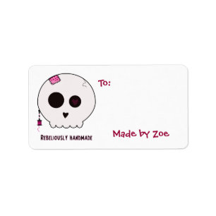 Skully Crafter Medium Size Gift Tags