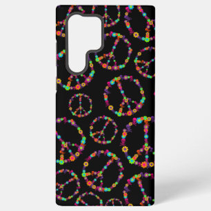 Skully Flower Power Peace Sign Samsung Galaxy Case