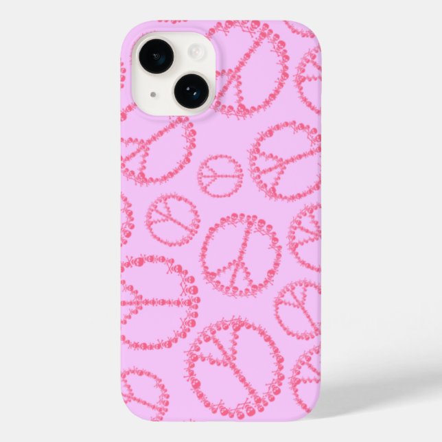 Skully Peace Sign Case-Mate iPhone Case (Back)