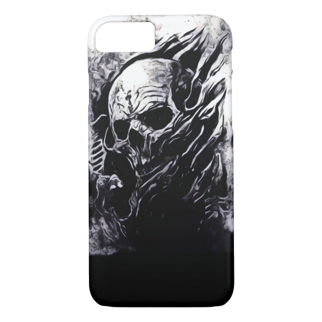 Skully Skull King Reaper Airbrush Art iPhone Case-Mate iPhone Case (Back)