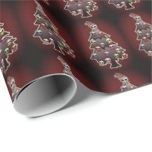 Skully Tree Wrapping Paper