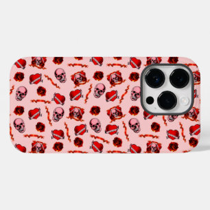 Skully Valentine Tats Case-Mate iPhone 14 Pro Case