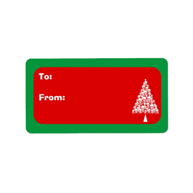 Skully Xmas Tree Label (Front)