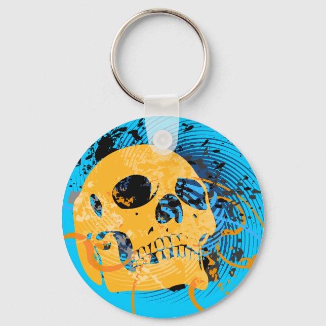 skullz. hi-fi. key ring (Front)