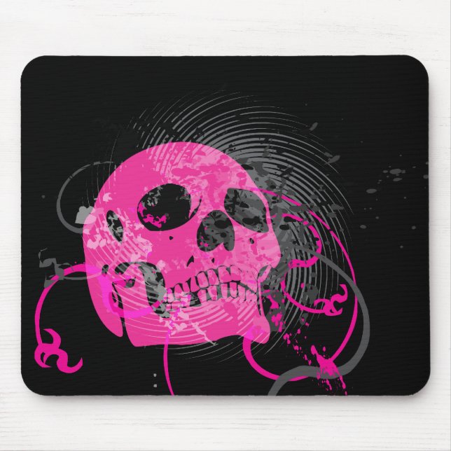 skullz. up twisted arrows. mouse mat (Front)
