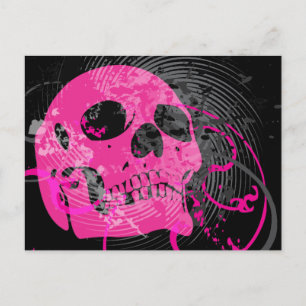 skullz. up twisted arrows. postcard