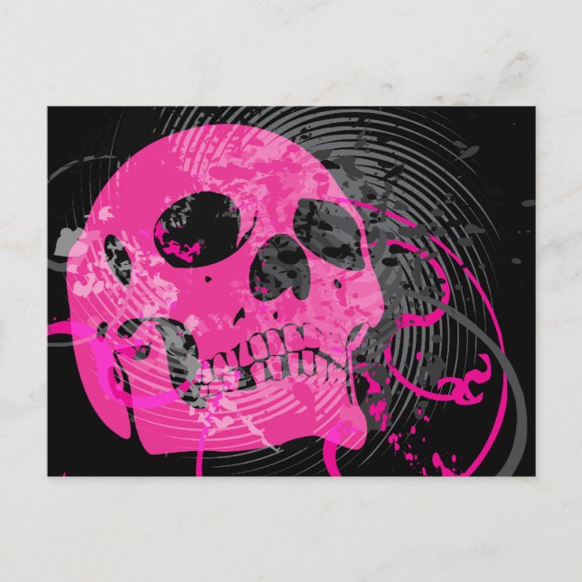 skullz. up twisted arrows. postcard (Front)