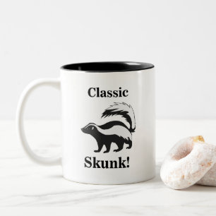 Skunk Animal Funny Two-Tone Coffee Mug
