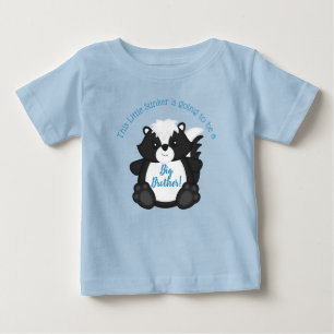 Skunk Baby Shower Blue T-Shirt