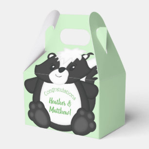 Skunk Baby Shower Woodland Animals Favour Box