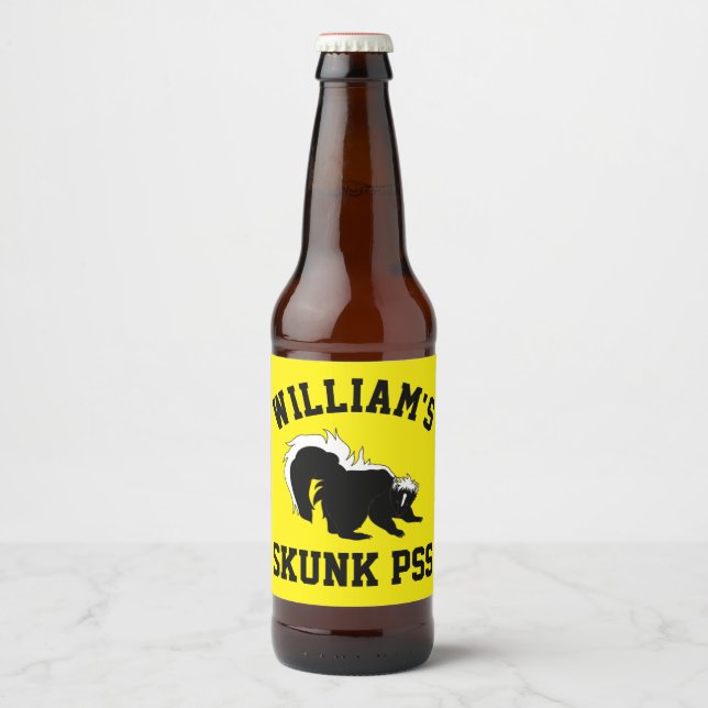 Skunk Beer Bottle Label (Front)