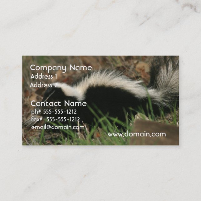 Skunk Behaviour Business Card (Front)