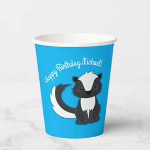 Skunk Birthday Party Paper Cups