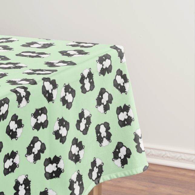 Skunk Birthday PArty Tablecloth (In Situ)