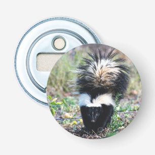 Skunk Black and White Bottle Opener