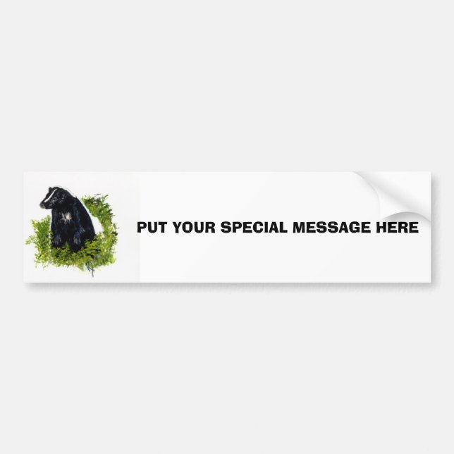 Skunk Bumper Sticker (Front)