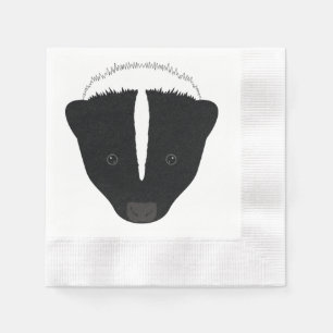 Skunk Face Napkin