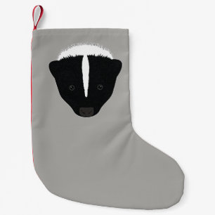 Skunk Face Small Christmas Stocking