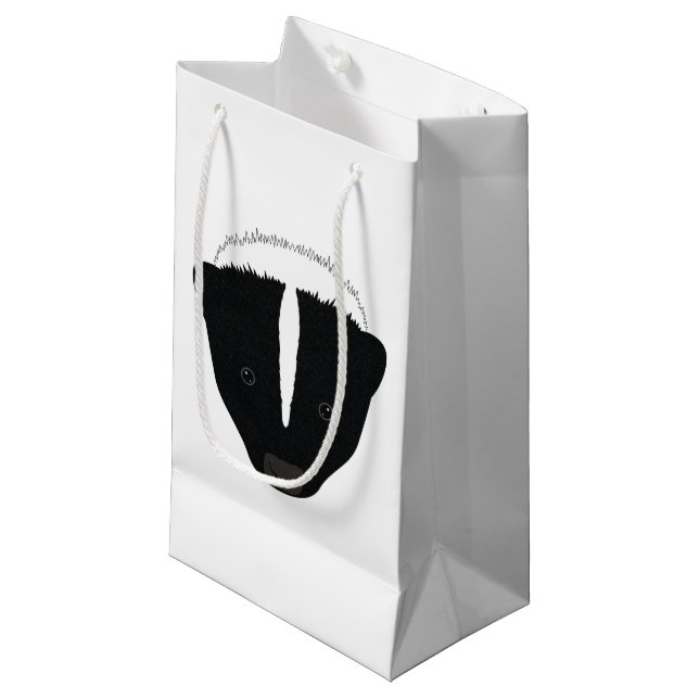 Skunk Face Small Gift Bag (Front Angled)